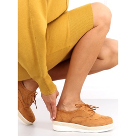 Damesko espadriller Apia Camel brun 2