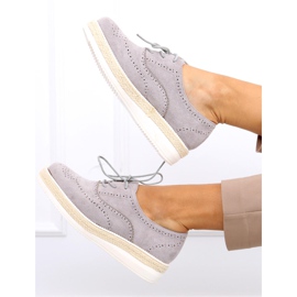 Damesko espadriller Apia Grey grå 2