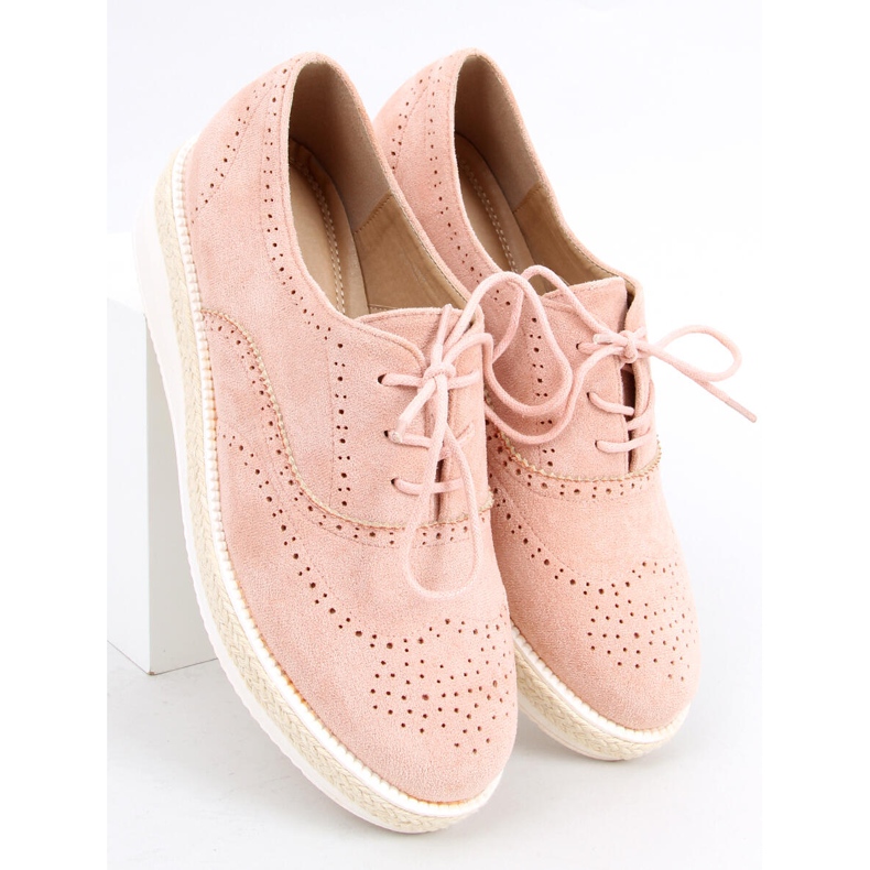 Damesko espadriller Apia Pink lyserød 1