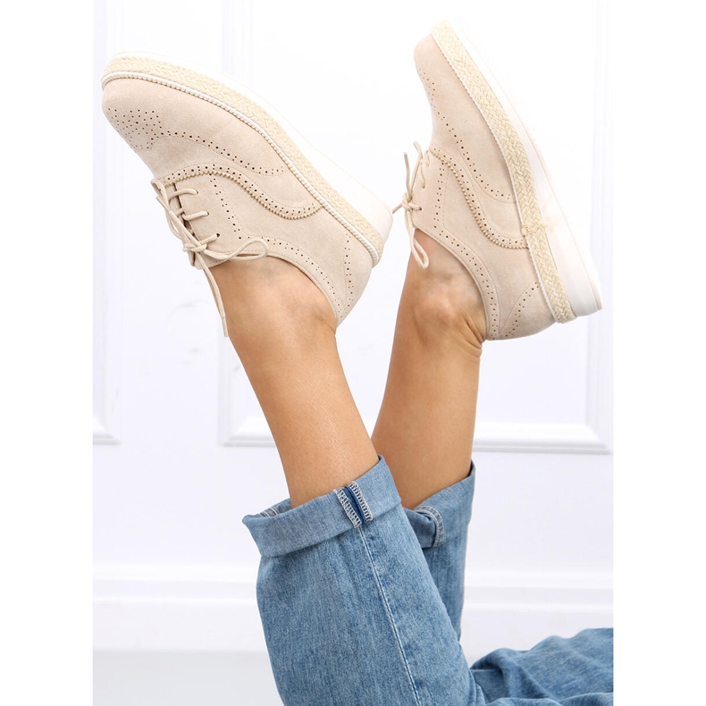 Damesko espadriller Apia Beige 2
