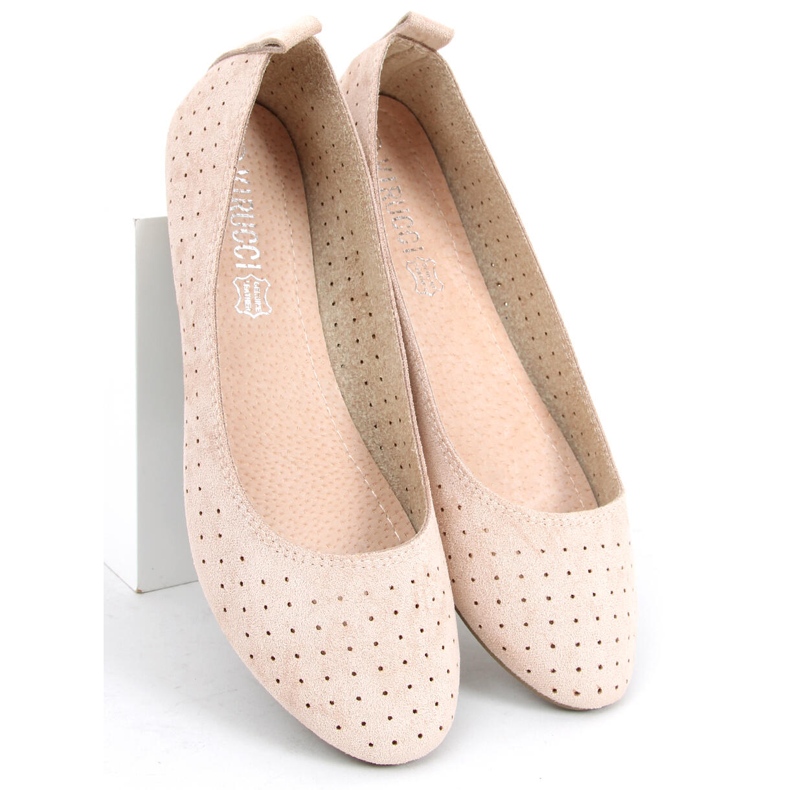 Gennembrudte ballerinaer Ameli Beige 2
