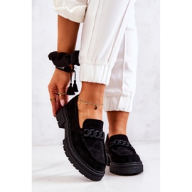 PL5 Suede Loafers La.Fi Black Sapphira sort 2