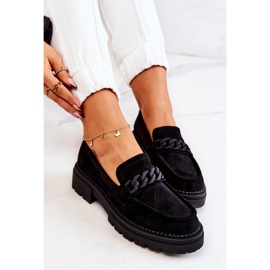 PL5 Suede Loafers La.Fi Black Sapphira sort 1