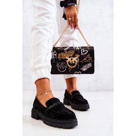 PL5 Ruskind Loafers Bogstaver La.Fi Sort Jenefer 1
