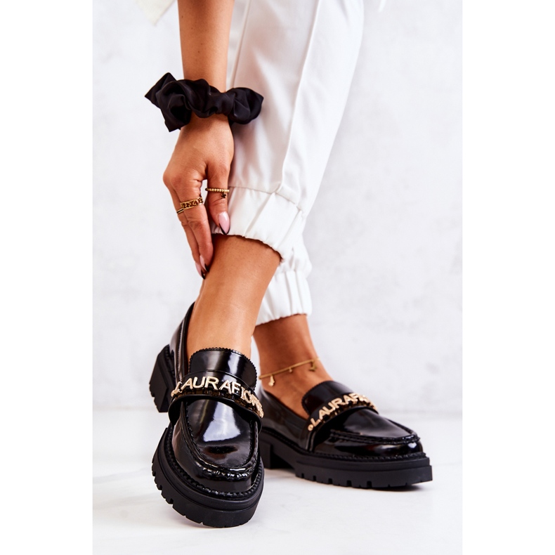 PL5 Lakerede Loafers Bogstaver La.Fi Sort Jenefer 2