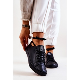 Lædersneakers Big Star JJ274312 Sort 2
