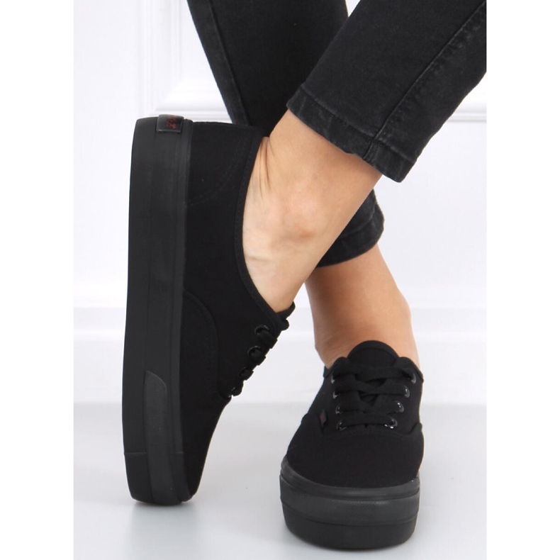 Højsålede sneakers Donau All Black sort 1