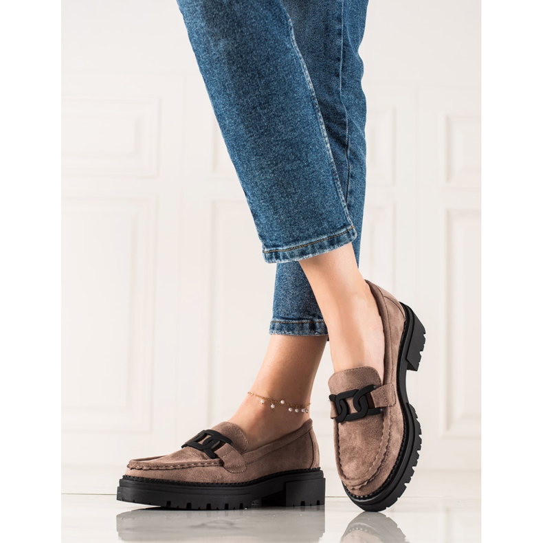 Fashion LA.FI loafers beige brun 1