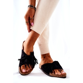 FW1 Sorte flip-flops i taryne kork 3