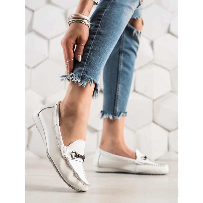 Goodin Hvide læder loafers 1