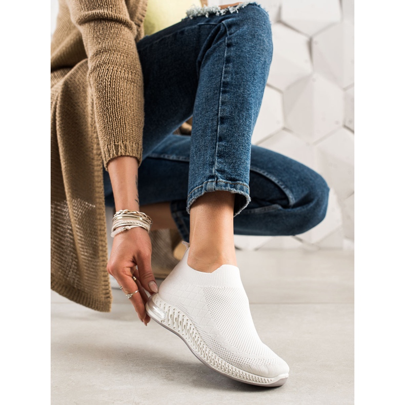 Goodin Klassiske slip-on sneakers hvid 1