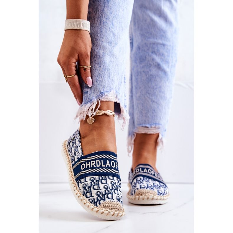 Klassiske Blue Warm Time Espadrilles hvid 2