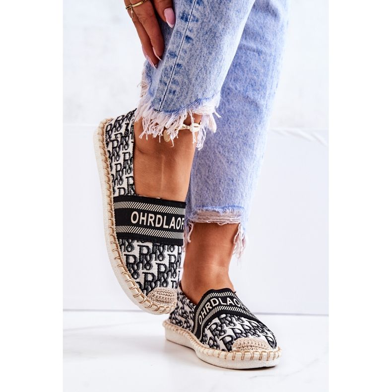 PS1 Klassiske Black Warm Time Espadrilles beige sort 2