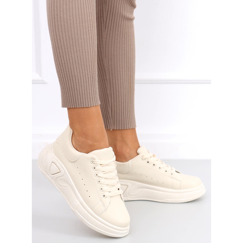 Højsålede sko Nebu Beige 1