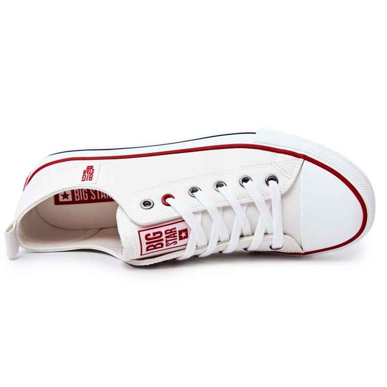 Herre lædersneakers Big Star JJ174069 Hvid 2