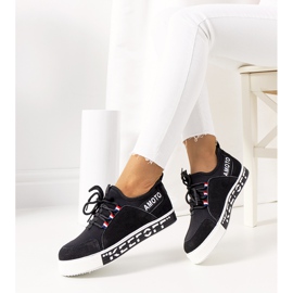 Sorte Burges sneakers til kvinder 1