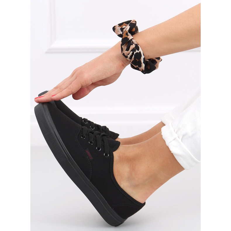 Sten All Black damesneakers sort 1