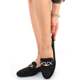 Freda Black dame loafers sort 1