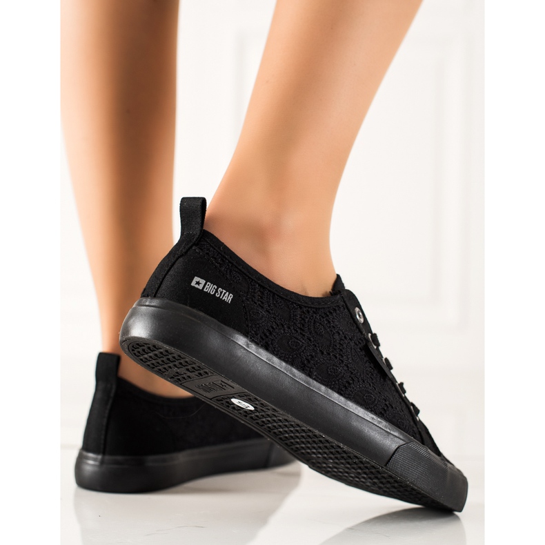 Dame Big Star openwork sneakers JJ274064 sort 1