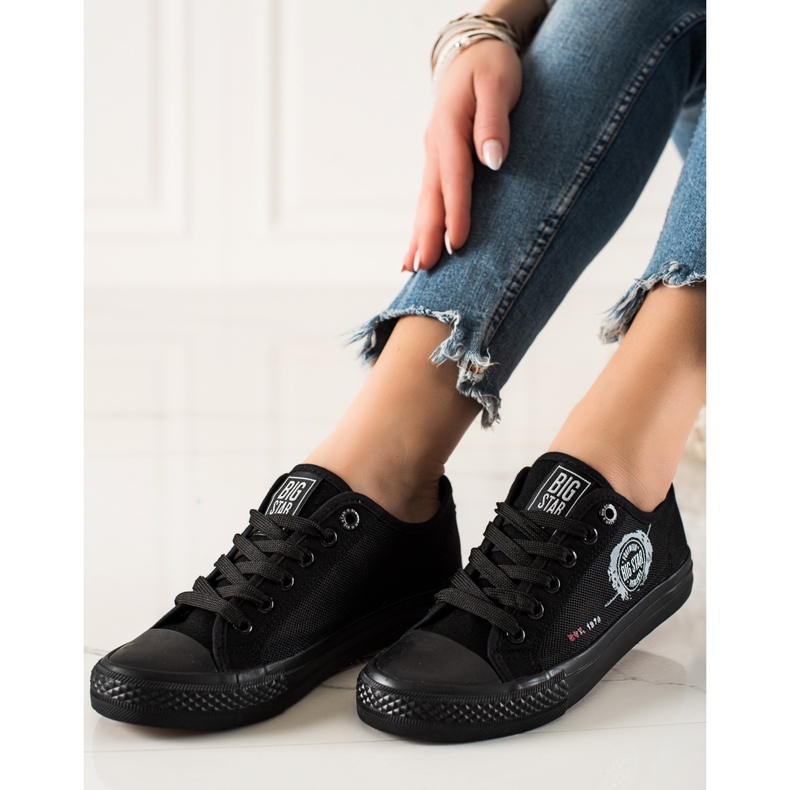 Big Star Sneakers til kvinder JJ274A256 sort 2