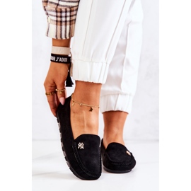 PS1 Kvinder sorte ruskind loafers Madelyn 2