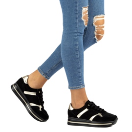 Læder ruskind sneakers Filippo DP2004 / 21 sort 5
