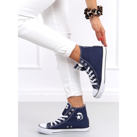 Ingi DK.BLÅ high-top sneakers marineblå 1