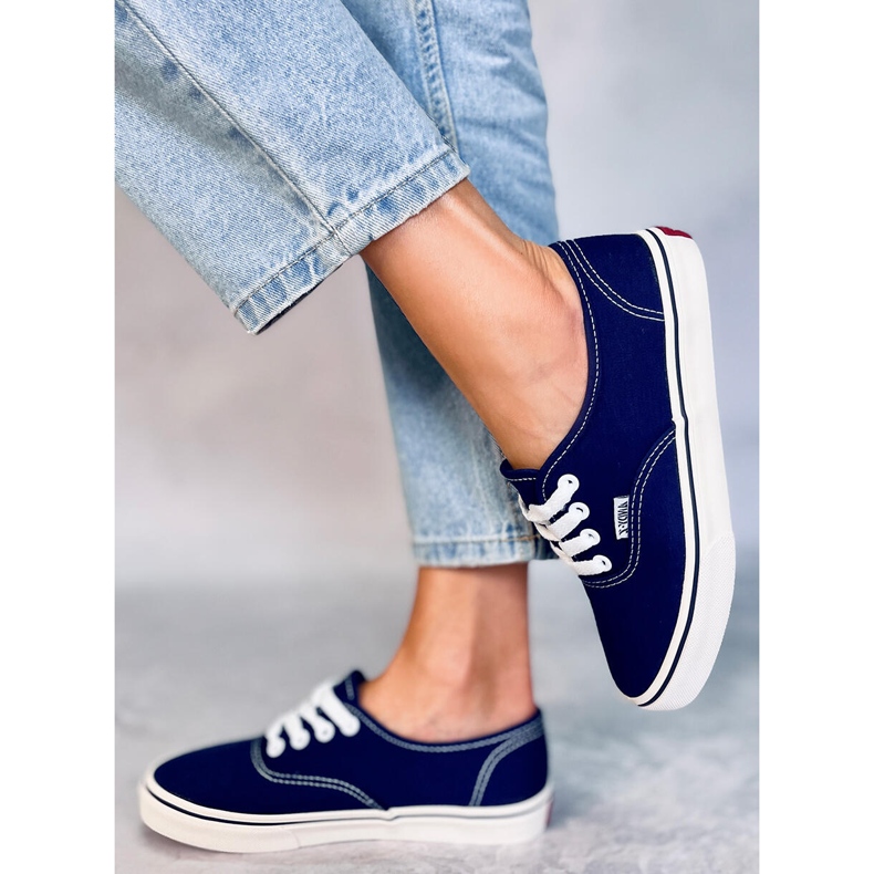 Dame Aura DK.BLÅ sneakers marineblå 2