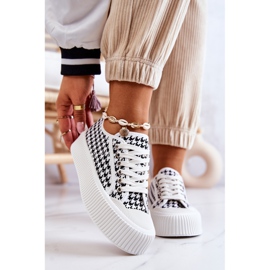 FB2 Lave sneakers på platformen Sort og hvid Mischa 1
