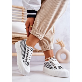 FB2 Lave sneakers på platformen Sort og hvid Mischa 2
