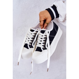 FB2 Lave sneakers på den sorte Mischa-platform 1