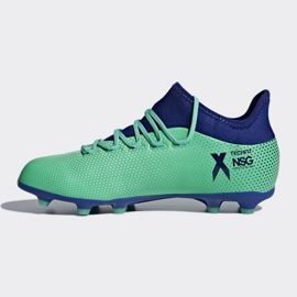 Adidas X 17.1 Fg Jr CP8980 fodboldstøvler flerfarvet blå 1