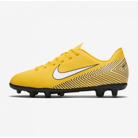 Nike Mercurial Vapor 12 Club Neymar Mg Jr AO9472-710 fodboldsko flerfarvet gule farver 2
