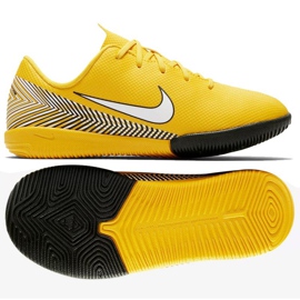 Indendørssko Nike Mercurial Vapor 12 Academy Neymar Ic Jr AO2899-710 gul gul 1
