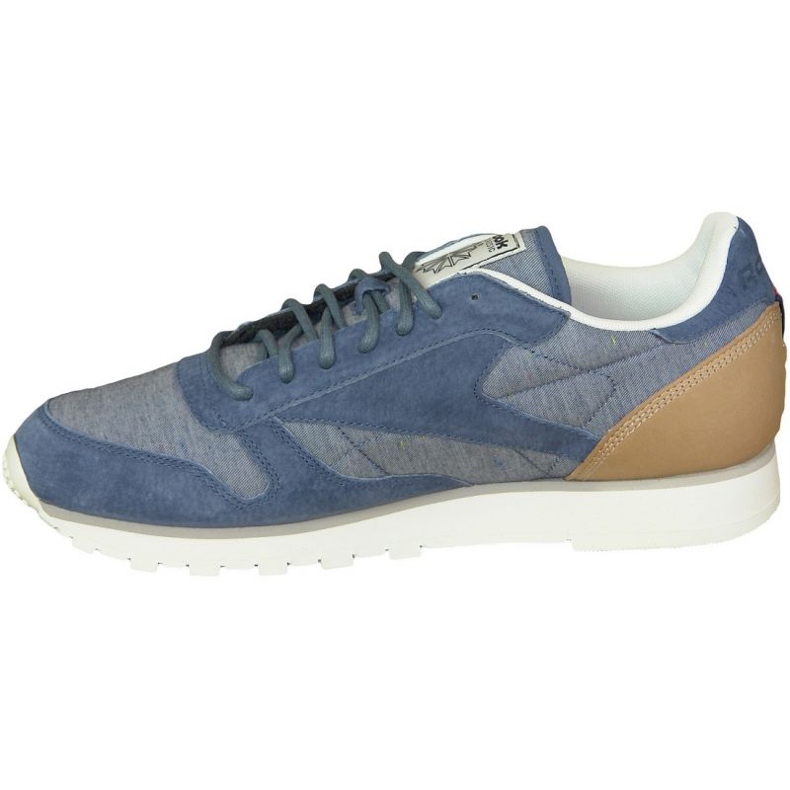 Reebok Cl Leather Fleck M AQ9722 blå 1