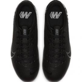 Nike Mercurial Vapor 13 Academy FG / MG Jr AT8123 001 fodboldsko sort 1