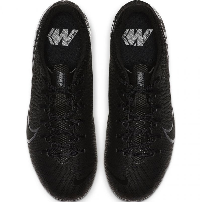 Nike Mercurial Vapor 13 Academy FG / MG Jr AT8123 001 fodboldsko sort 1