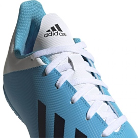 Fodboldstøvler adidas X 19.4 I Jr F35352 blå og hvid flerfarvet 2