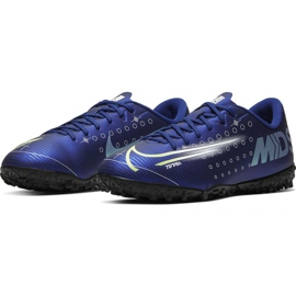Nike Mercurial Vapor 13 Academy Mds Tf Jr CJ1178 401 fodboldsko marineblå blå og marineblå 1