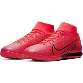 Indendørs sko Nike Mercurial Superfly 7 Academy Ic M AT7975-606 rød appelsiner og røde 5