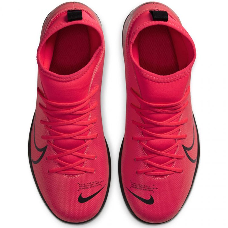 Nike Mercurial Superfly 7 Club Tf Jr AT8156-606 fodboldsko rød appelsiner og røde 1