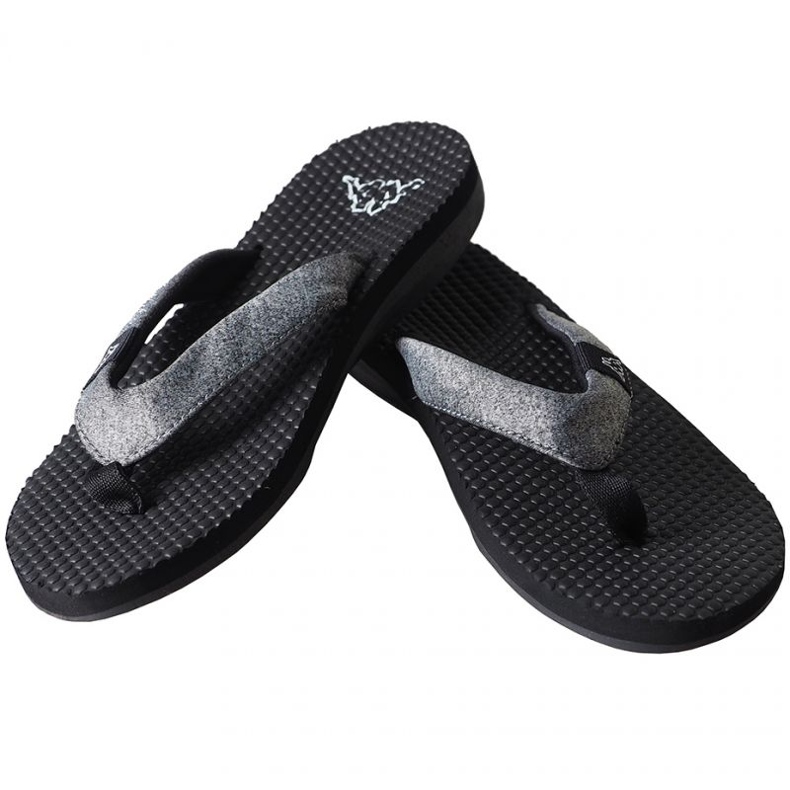 Kappa Cally W 242834 1611 flip-flops sort grå 1