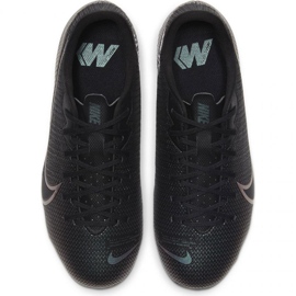 Nike Mercurial Vapor 13 Academy FG / MG Jr AT8123 010 fodboldsko grå sort 1