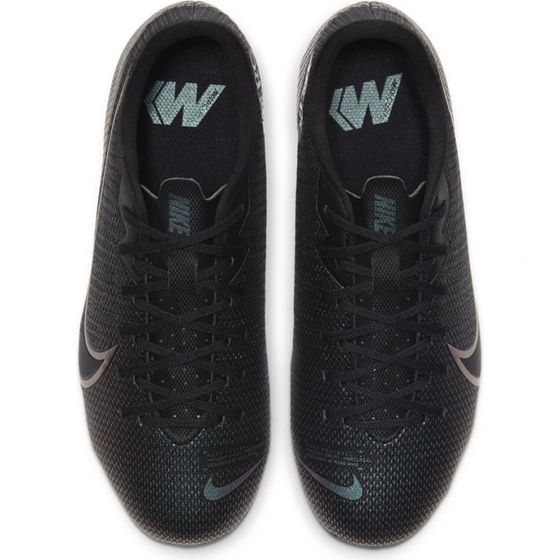 Nike Mercurial Vapor 13 Academy FG / MG Jr AT8123 010 fodboldsko grå sort 1
