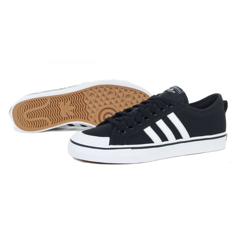 Adidas Nizza M CQ2332 sko hvid sort 1