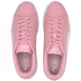 Puma Smash v2 L Jr 365170 24 sort lyserød 2