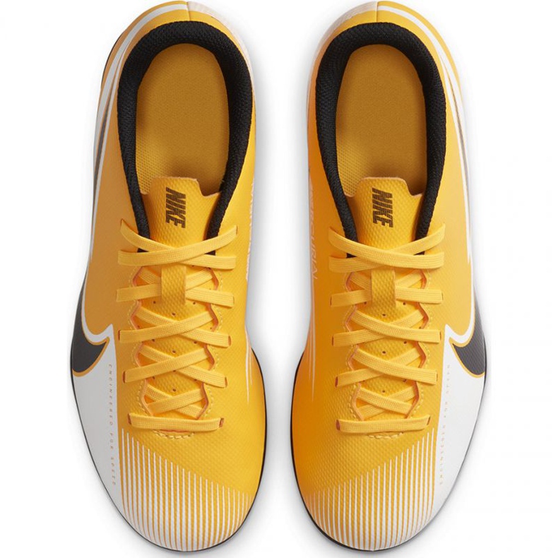Nike Mercurial Vapor 13 Club FG / MG Jr AT8161 801 fodboldsko gul gul 1