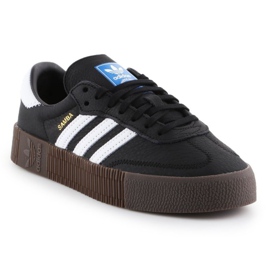 Adidas Sambarose W B28156 sko hvid sort 1