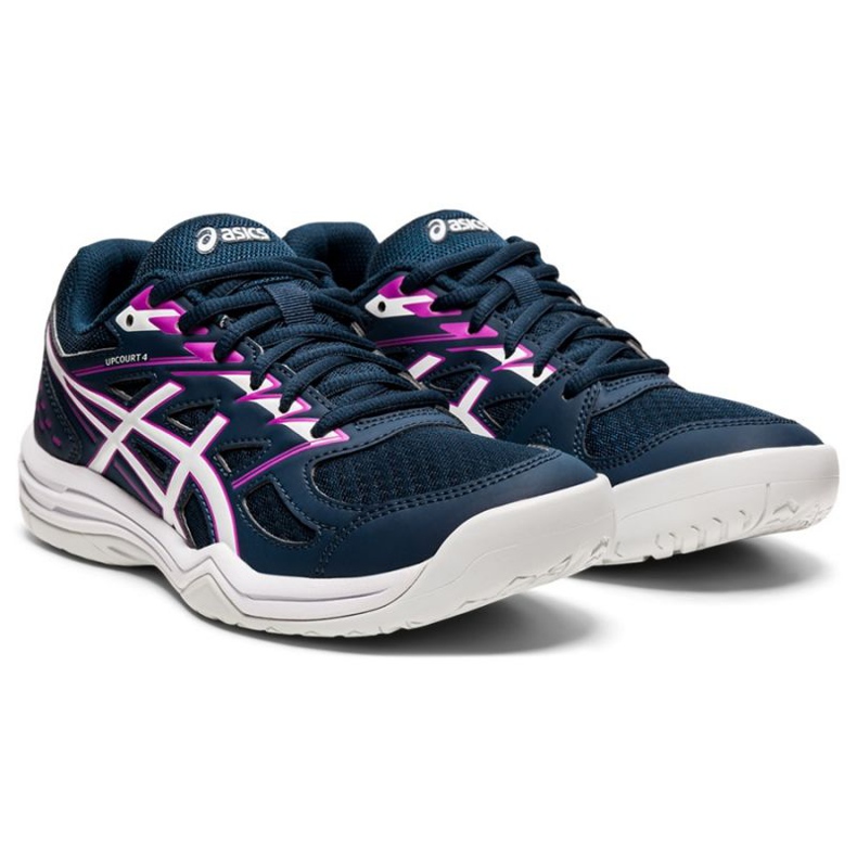 Asics Upcourt 4 W 1072A055 401 volleyballsko sort marineblå 2
