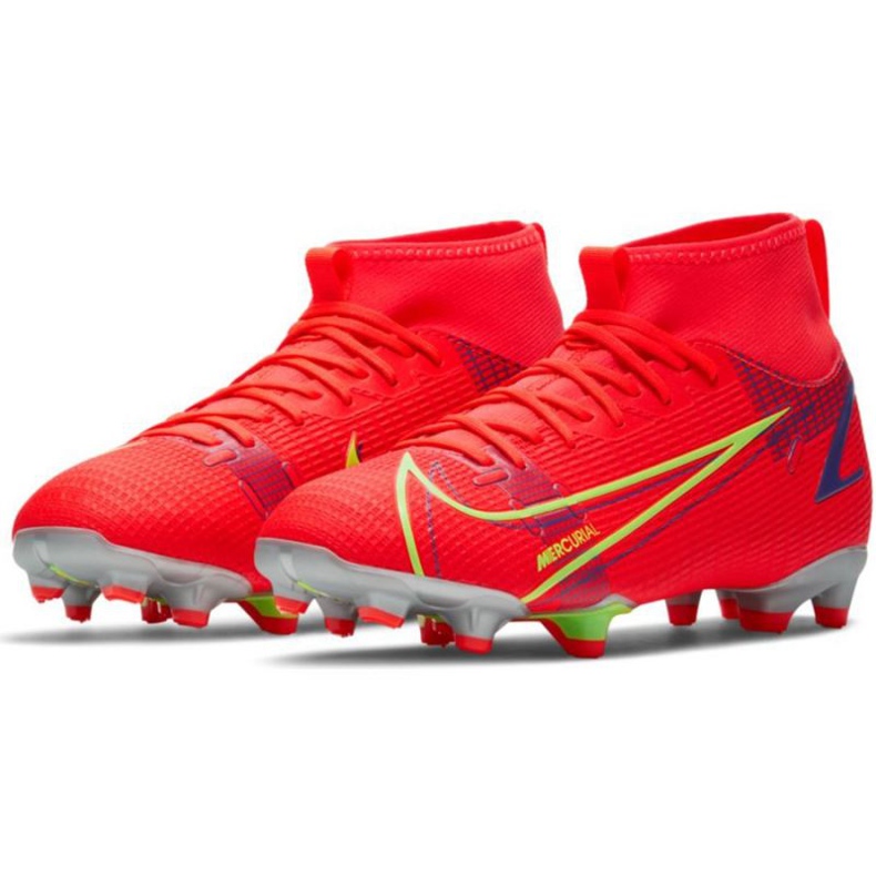 Nike Mercurial Superfly 8 Academy Mg Jr CV1127 600 fodboldsko rød sort 1